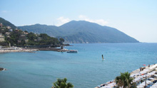 Baia di Recco e Promontorio di Portofino visti dall'Hotel Elena.